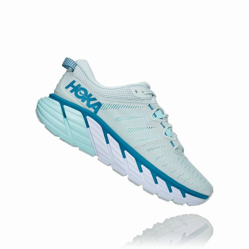 Hoka One One GAVIOTA 3 Road Running Shoes For Women India Blue IN-5718